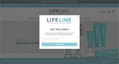 Desktop Screenshot of lifelineskincare.com